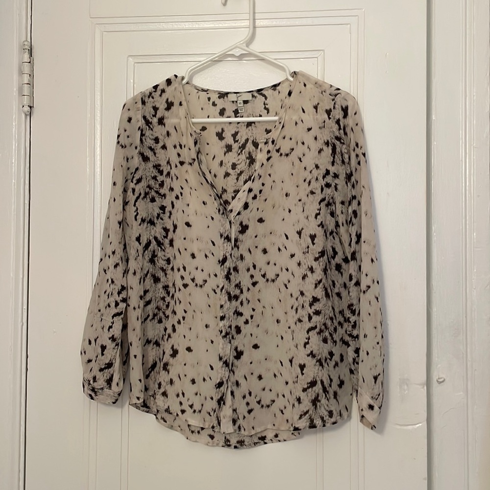 Joie Animal Print Top (Sz XS)